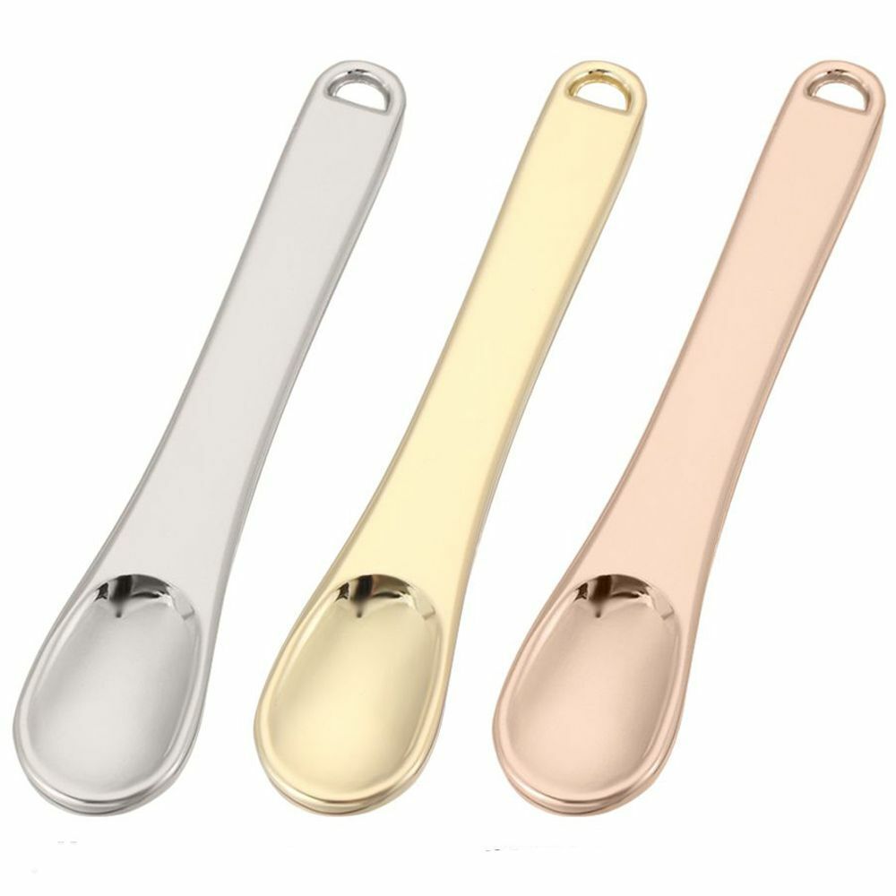Cosmetic Makeup Skincare Spatula Reusable Scoop Cosmetic Mini Spoon Metal