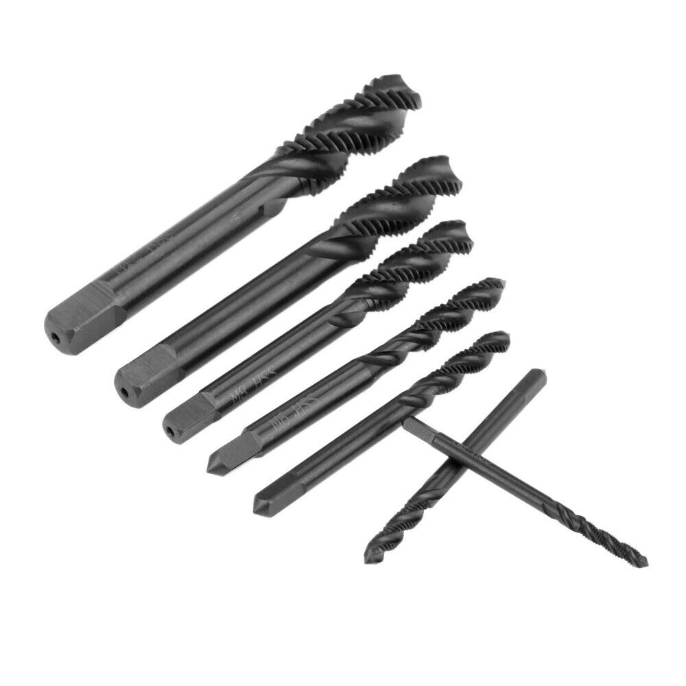 Screw Thread Spiral Flute Taps M3/M4/M5/M6/M8/M10/M12 Metric Tapping Drill Bits