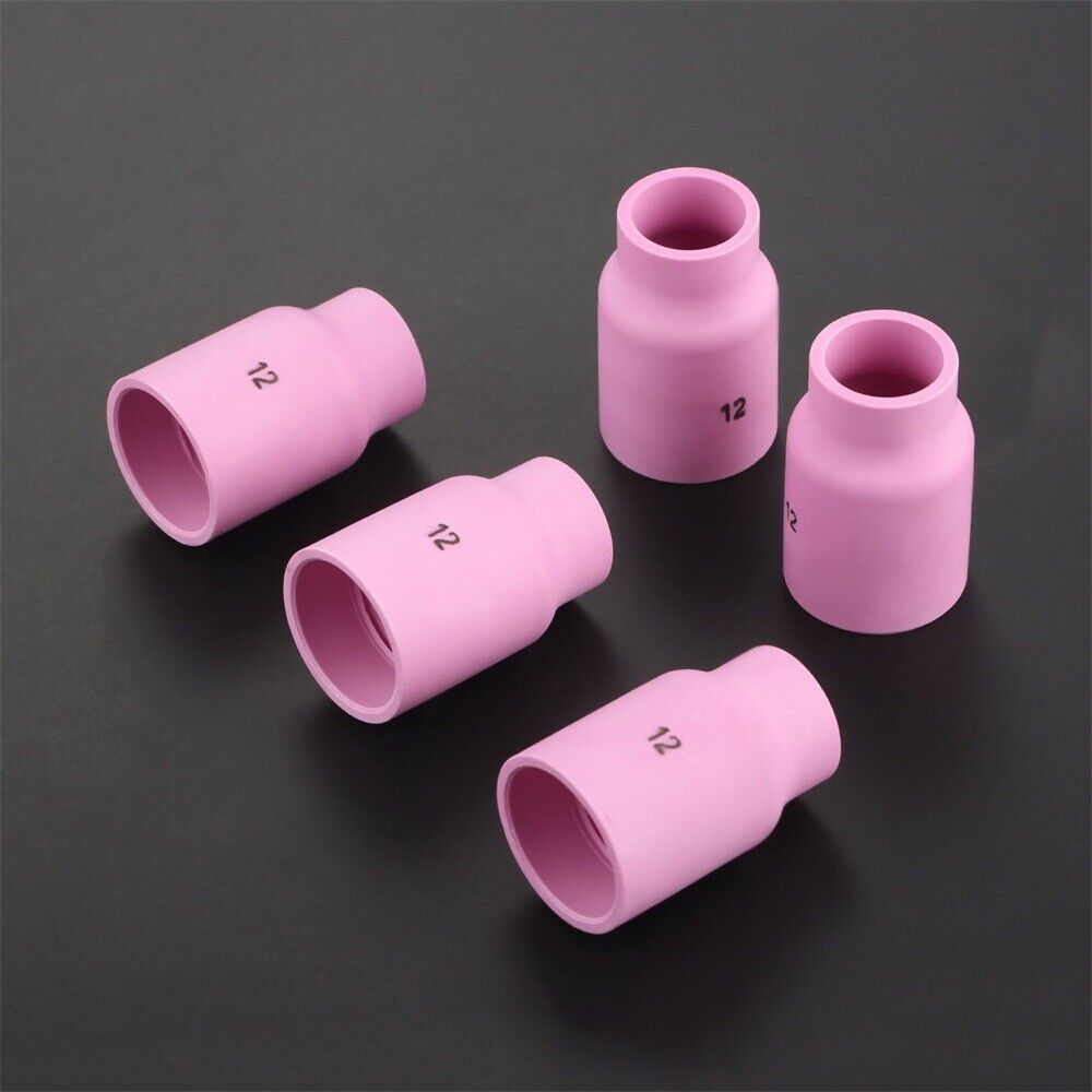 5x TIG Welding Gas Lens Alumina Ceramic Cups 53N87 #12 For WP9/17/18/20/26 Torch