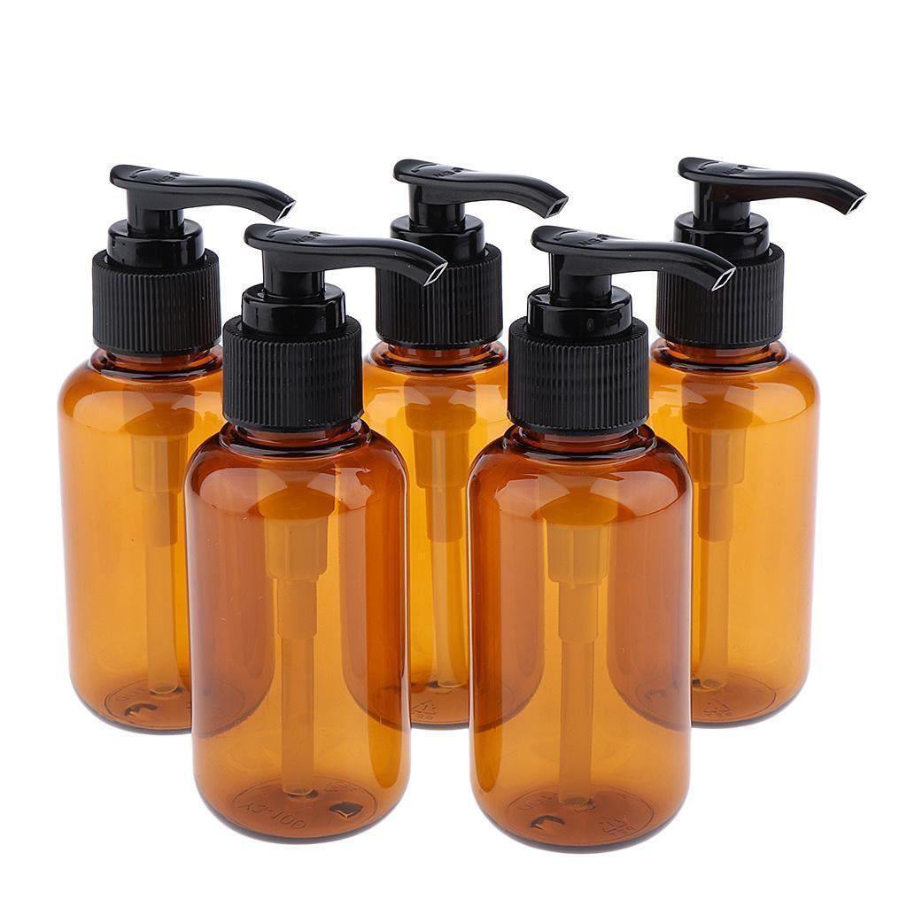 10pcs 100ml+300ml Plastic Pump Bottles Travel Soap Body Wash Gel Containers
