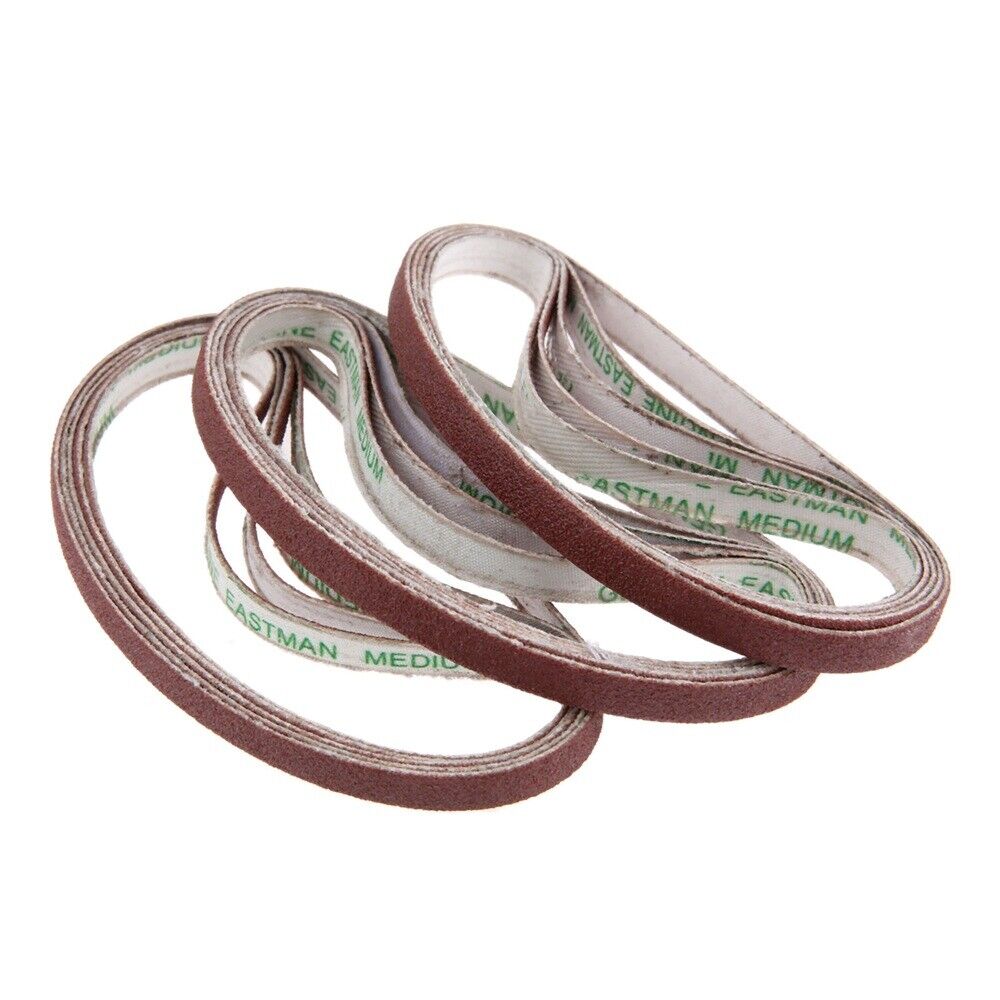 20pcs 22cm Circumference Sanding Belts Medium Sand & Medium Grit Abrasive Belts