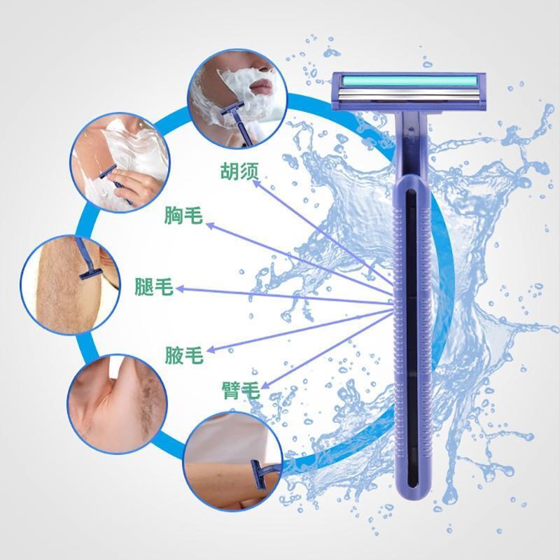10 PCS Razor Blades Disposable Stainless Steel Shavers for Men Women