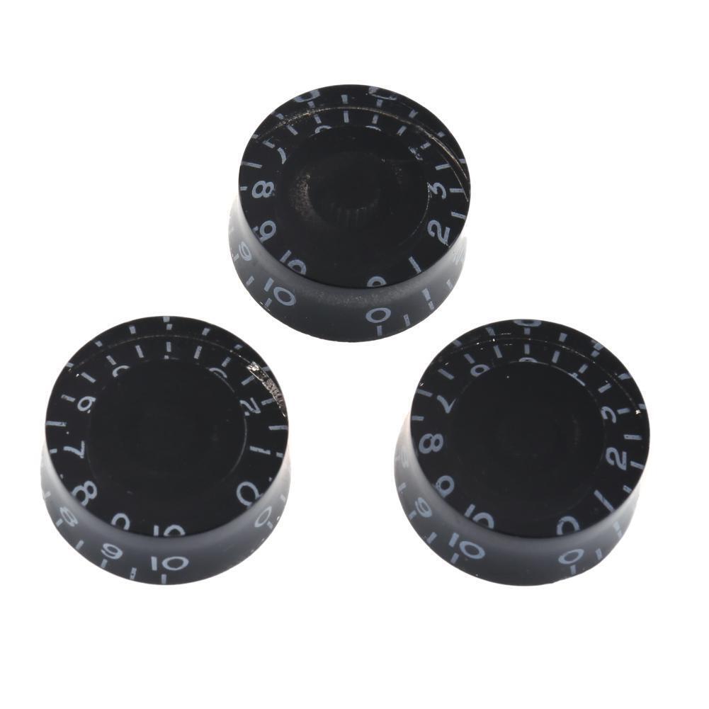 4pcs Acrylic Electric Guitar Volume Adjusting Rotary Knob Potentiometer Cap