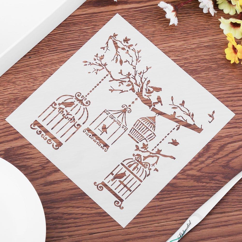 Plastic Cake Flower Spray Stencils DIY Mold Mould Fondant Template(PH-39)