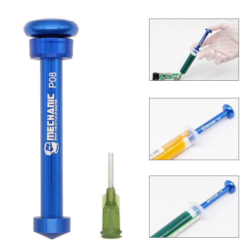Dispenser Solder Paste Flux Tube Piston P08 Booster Manual Syringe Plunger