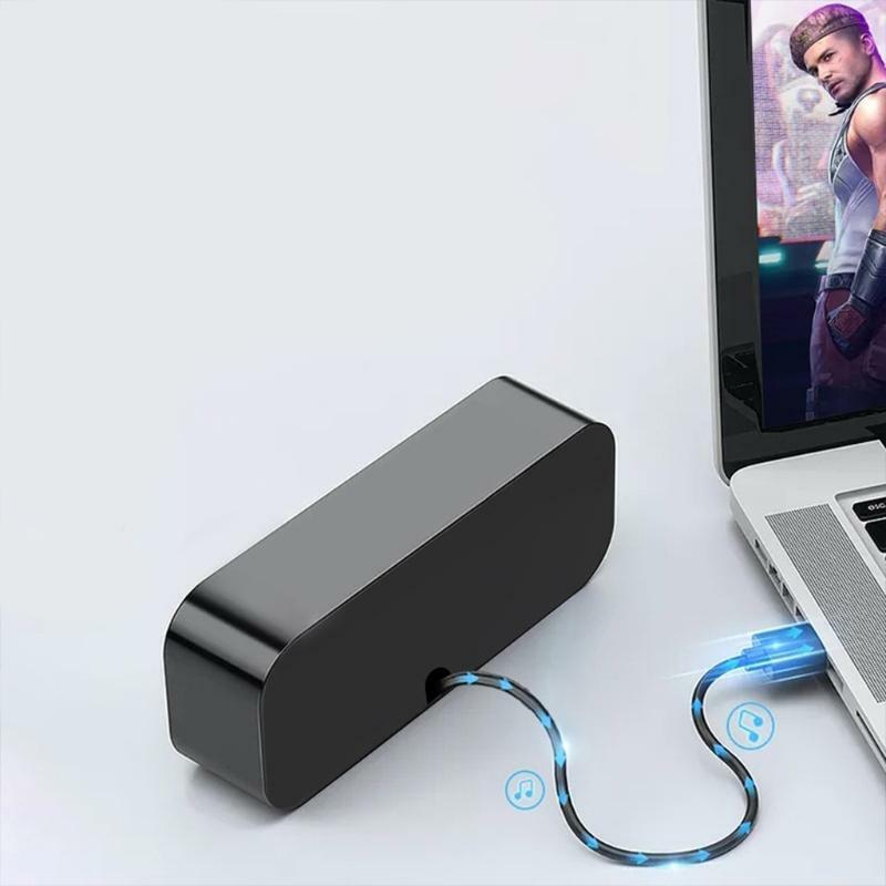 Stereo Sound External USB Computer Speakers Soundbar Laptop Tablet Desktop