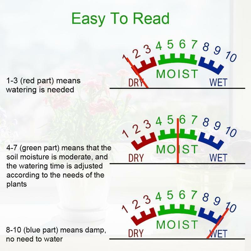 Soil Moisture Meter Hygrometer Moisture Sensor Soil Test Kit Plant Water Meter