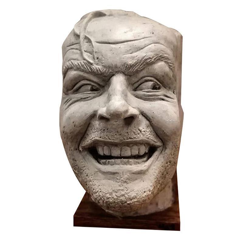 Unique Bookend Heres Johnny Sculpture of the Shining Library Desktop Book Shelf