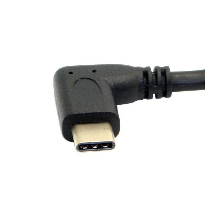 90 Degree Right Angle USB 3.1 Type C Male To Female Extension Data USB-C Cable