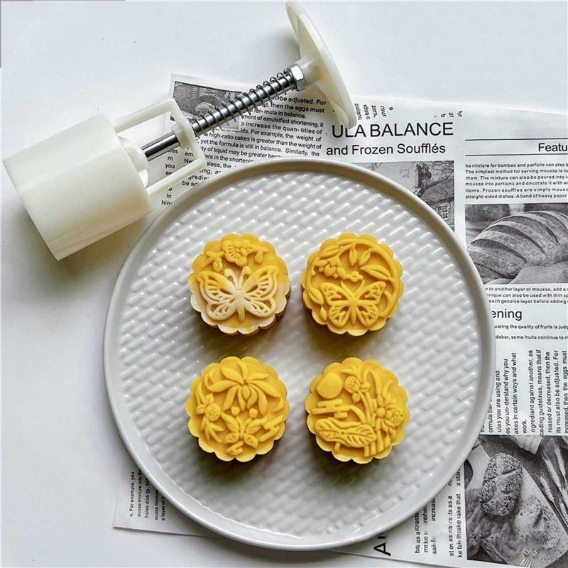 Cookie Stamps Moon Cake Maker Mid-Autumn Festival DIY Pastry Tool Moon Cake Mold
