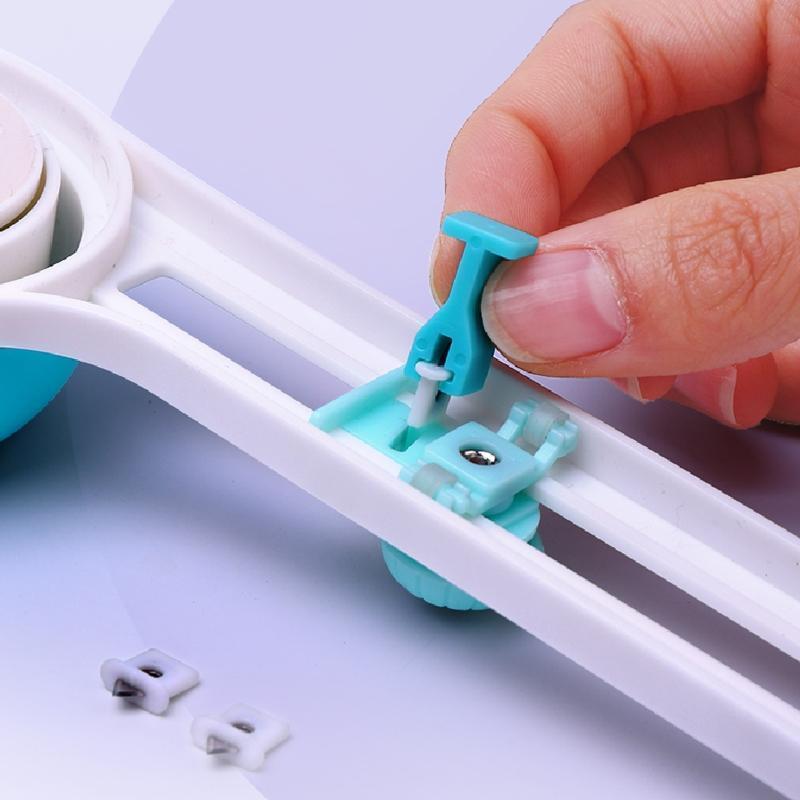 Rotary Circle Paper Trimmer Dual-scale DIY Scrapbooking Tool for DIY Card Making
