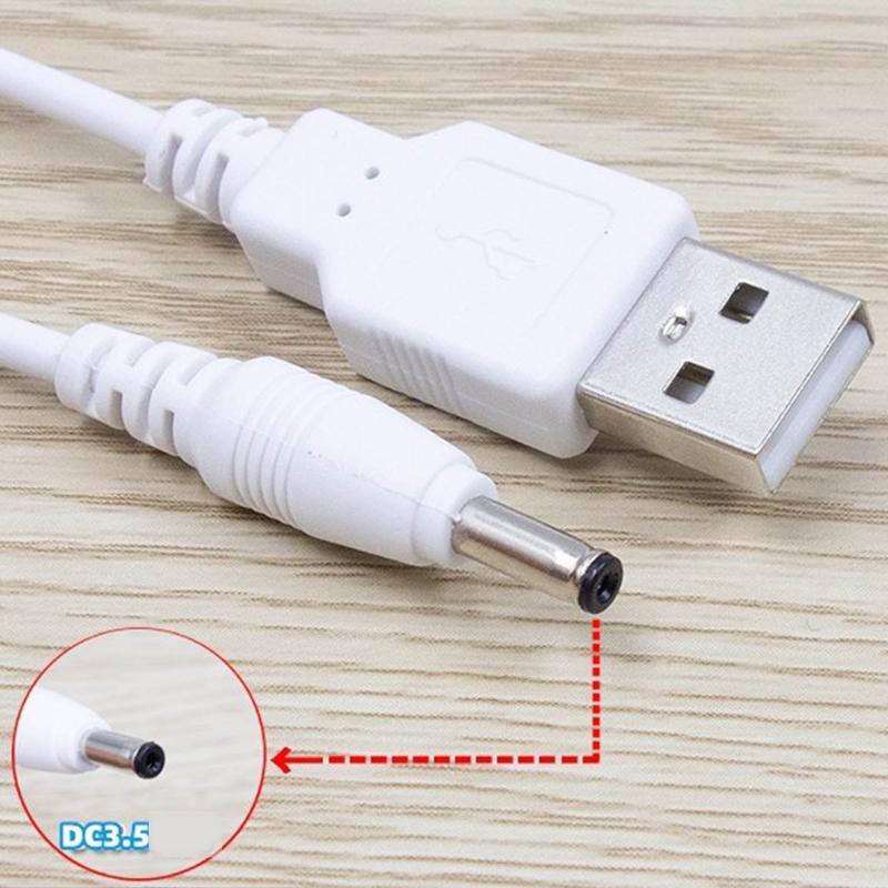 DC Fast Charging Power Cable USB to DC 3.5 Jack Charging Cable 1.97''L Universal