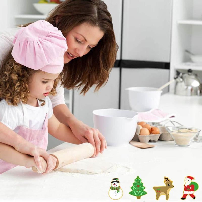 16 Pieces Cookie Moulds Christmas Cookie Cutters Biscuit Stamper Cookies Cutters