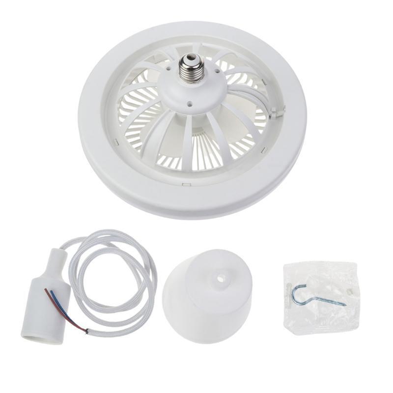2-in-1 Fan Lamp AC 85V-265V E27 LED Light 30W Ceiling Fan with 1m E27 Cable Line
