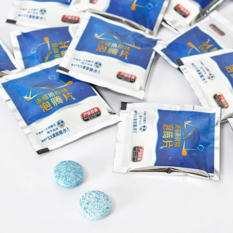 10Pcs Solid Wiper Window Glass Cleaner Concentrated Effervescent Cleaner for Car