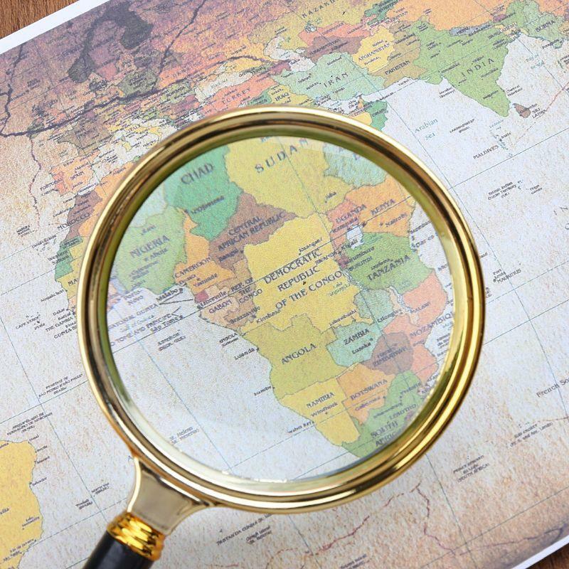 10X 90mm Handheld Magnifier Reading Map Newspaper Magnifying Glass Jewelry Loupe