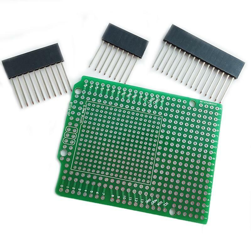 Prototype PCB for R3 Shield Board DIY, Combo 2mm + 2.54mm Pitch