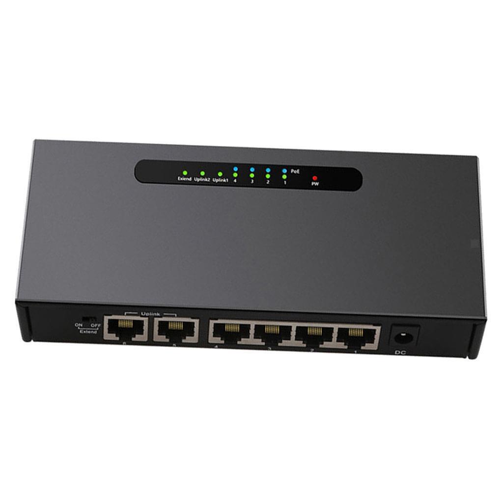 6 Port Gigabit Fast Ethernet Switch 10/100/1000Mpbs Lan Poe Power Switch for NVR
