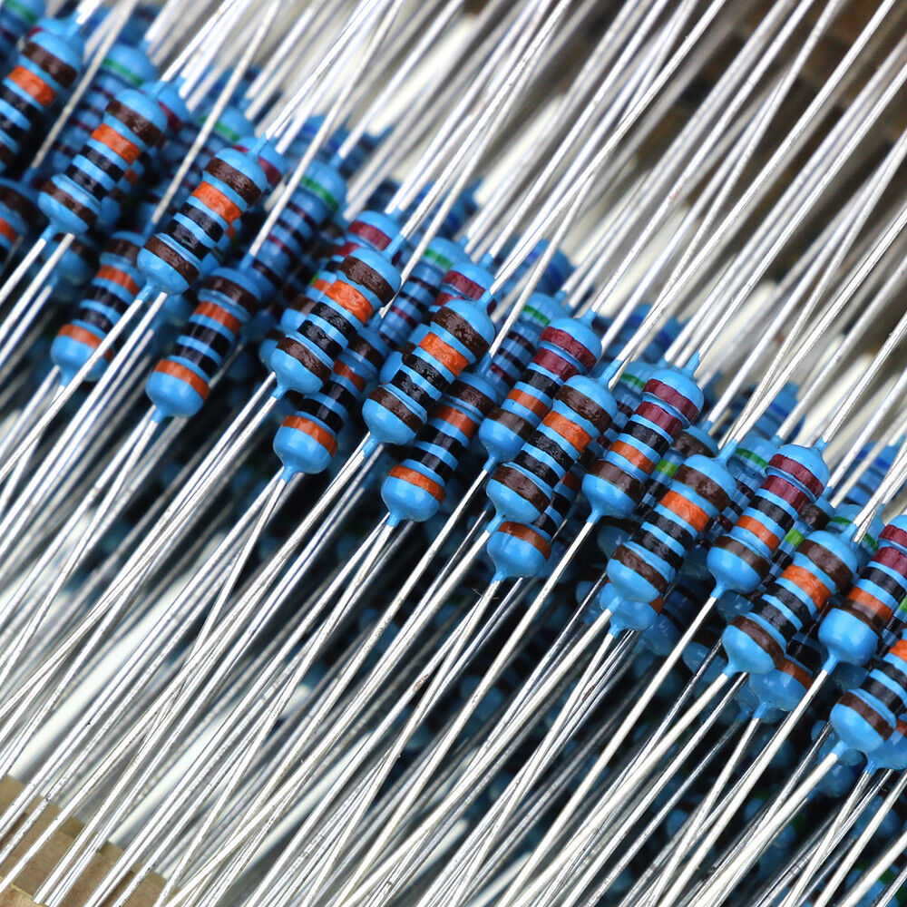 600Pcs 30 Values 1/4W 1% Resistor Kit 10  1M Ohm Metal Film Resistor Assortment