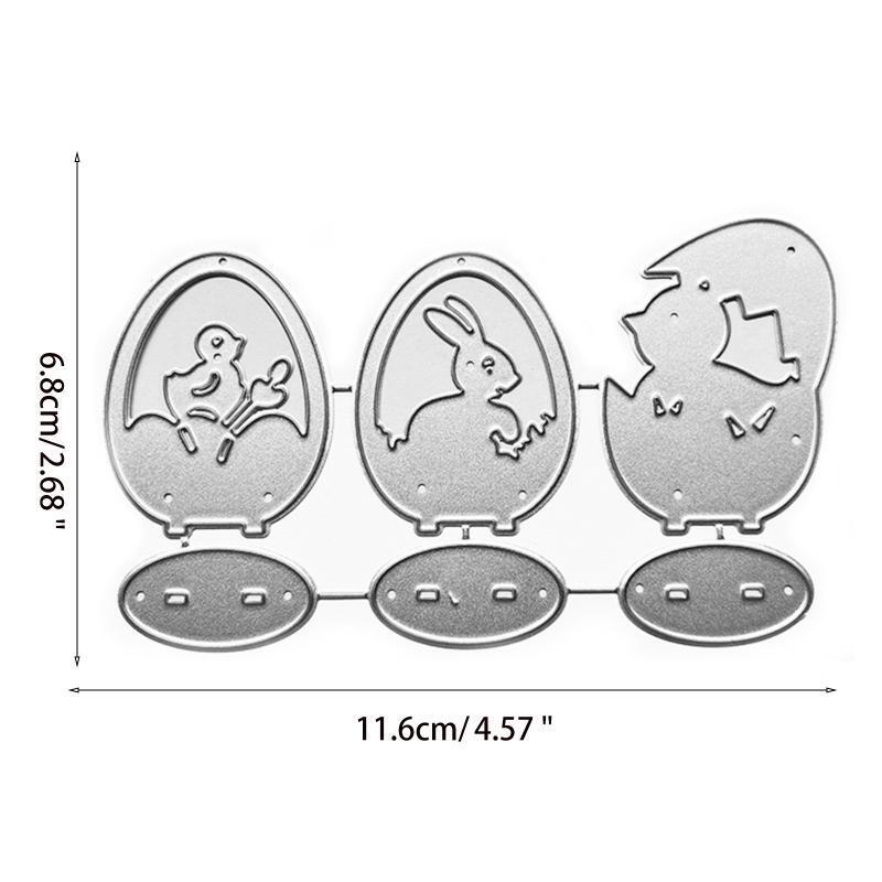 Bunny Duck Egg Metal Cutting Dies Stencil Scrapbook Album Paper Card Template