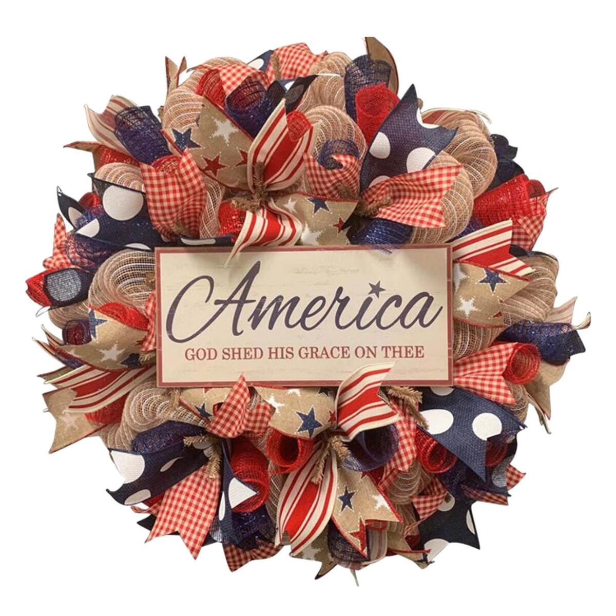 Independence Day Wreath Flower Garland for Front   Decoration