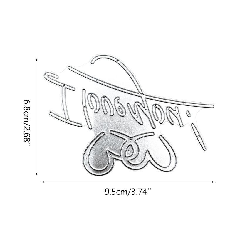 Valentine's Day Love Heart Metal Cutting Dies Scrapbooking Stencil Die Cuts Card