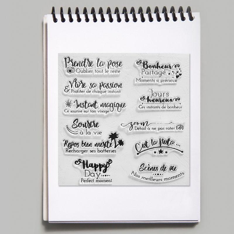 Blessing Happy Day Silicone Clear Seal Stamp DIY Scrapbooking Embossing Photo