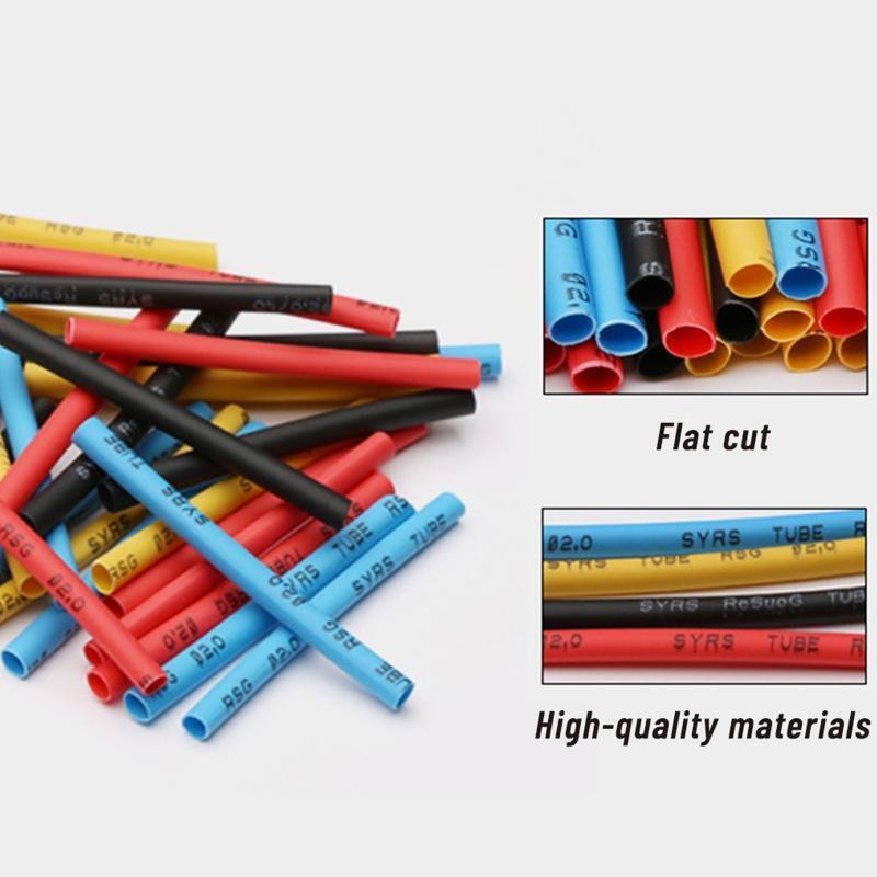 328 Pcs Heat-Shrink Tube Wire Wrap Cable Sleeve Assortment Kit Insulation Tube