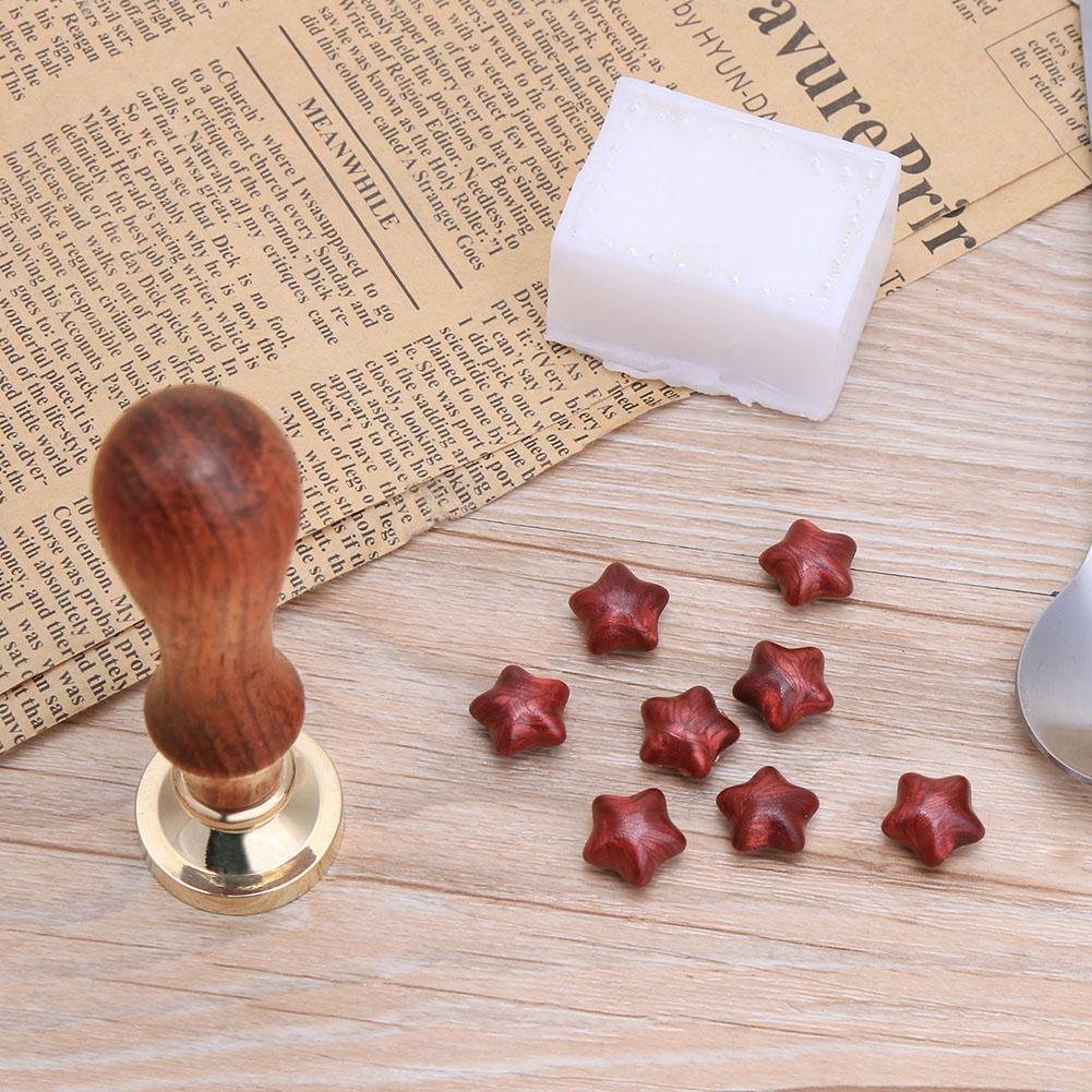 World View Ancient Sealing Wax Stamps Wood Handle Craft Wax Seal Stamp (5)