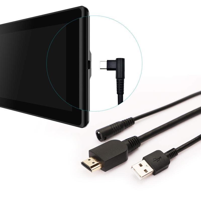 ForHUION 3 IN 1 Data Sync Cable Cord Lead forKamvas Pro 12 KamvasPro 13
