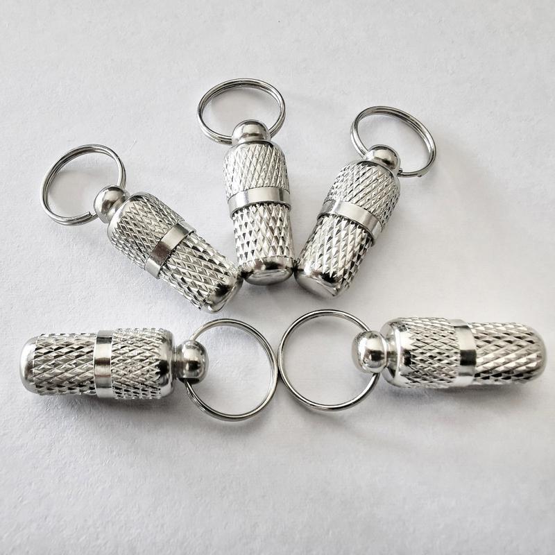 Dog Tag Key Chain Pet Tag for Dog Pet DIY Craft Supplies Capsule Collar Pendant