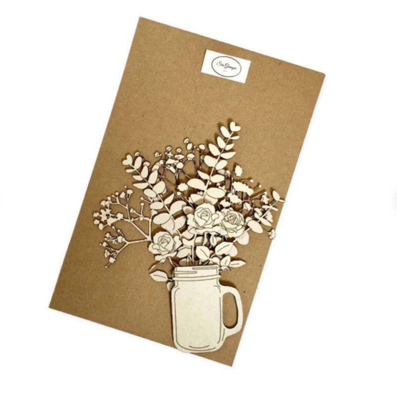 Dried Flowers Metal Cutting Dies Stencil DIY Scrapbooking Album Paper Card Mold
