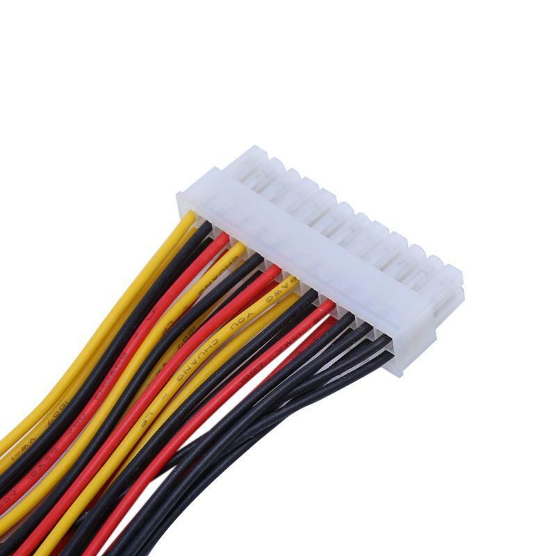 1PC ATX 20-Pin Femle to 24-Pin Male Power Supply Adapter Cable for Laptop PC