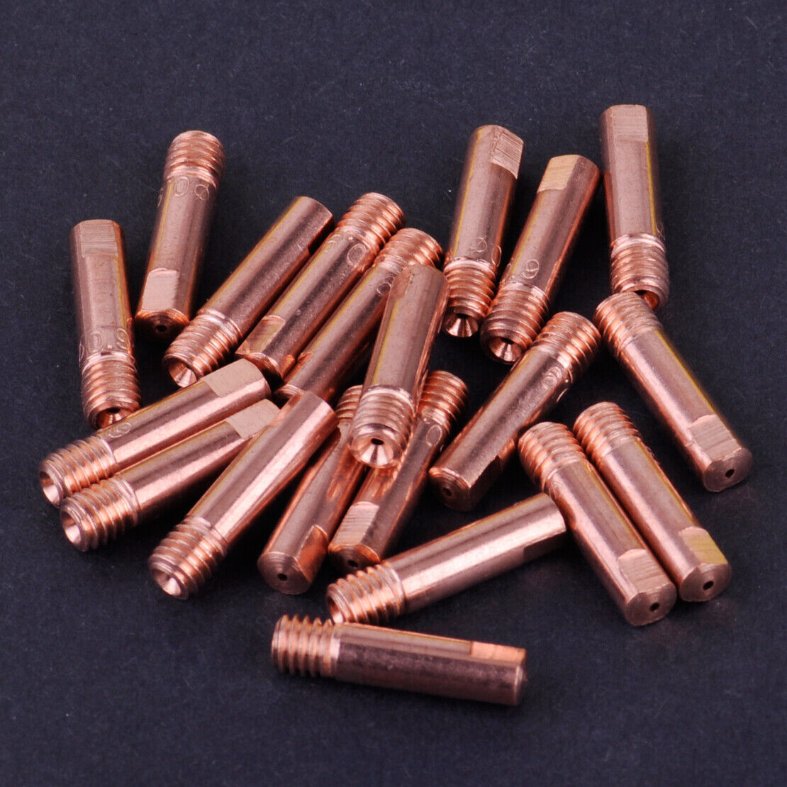 20 Copper MB15AK MIG/MAG Welding Torch Contact Tip 0.9x24mm Copper Gas Nozzle Li