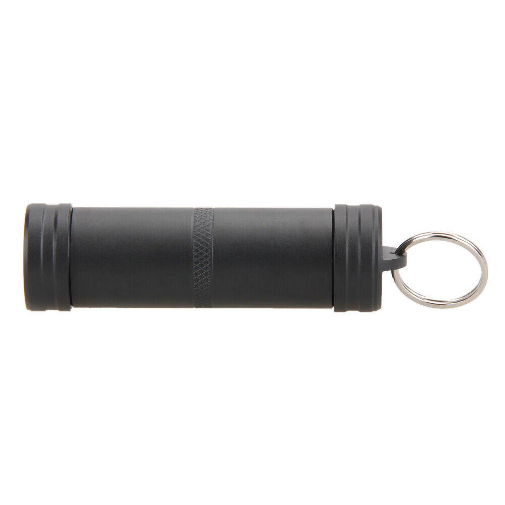 Aluminum Alloy Waterproof Case First-Aid Medicine Bottle with Key Ring