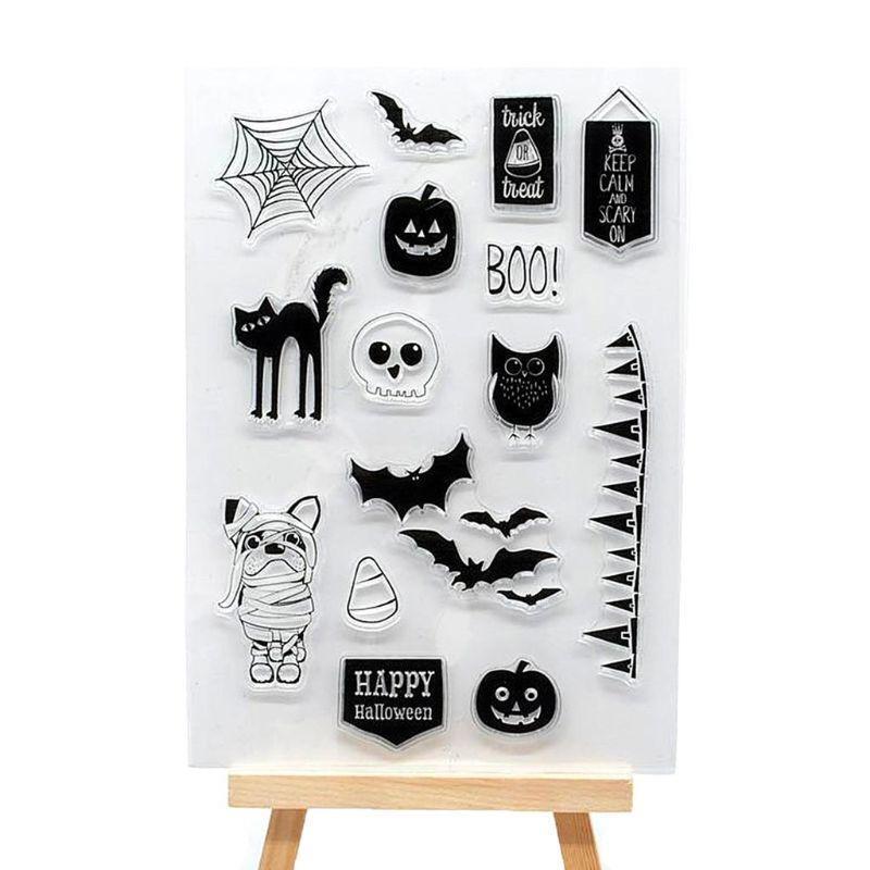 Halloween Silicone Clear Seal Stamp DIY Scrapbooking Embossing Photo Album Paper