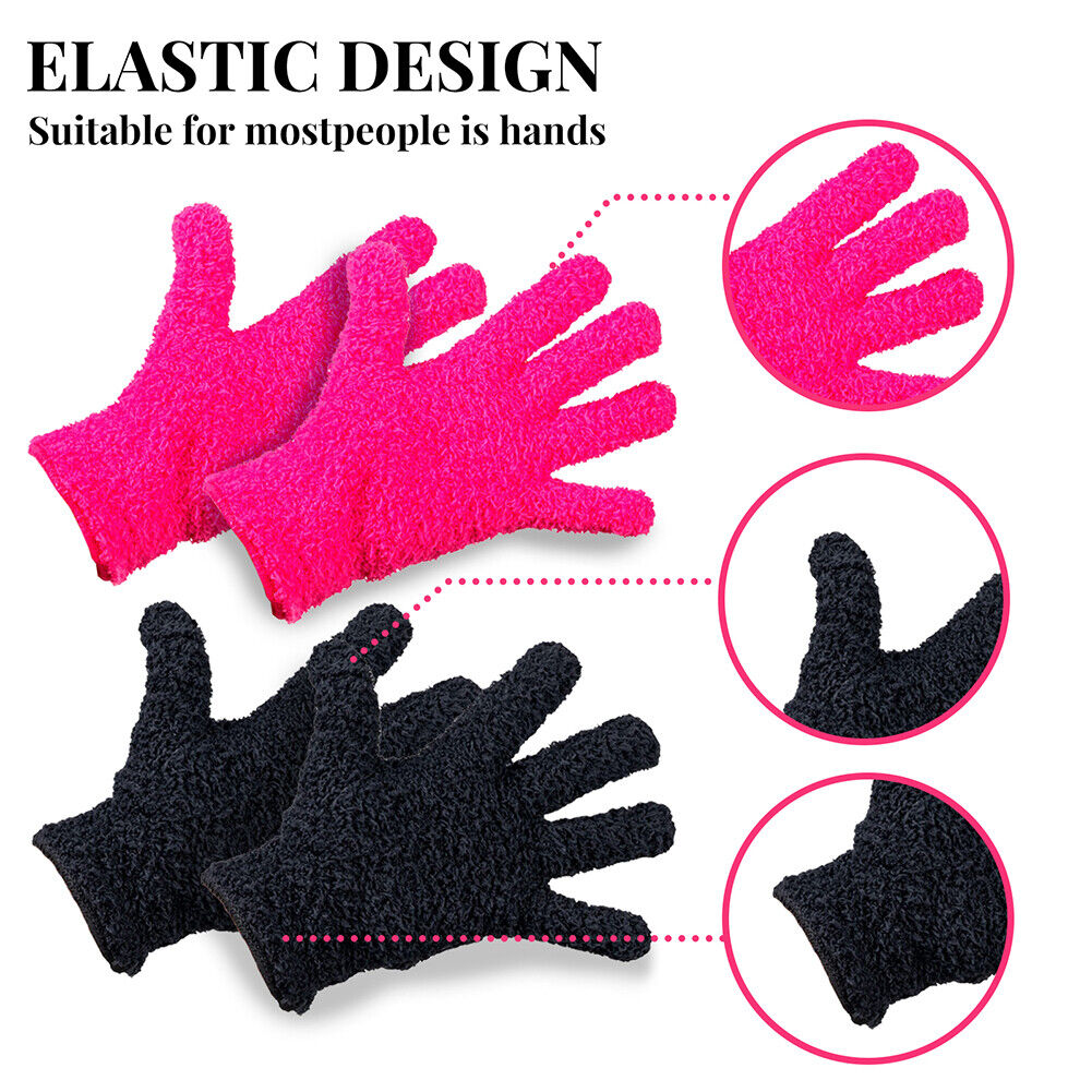 Home Microfiber Hair Dyed Gloves Durable Salons Hairdressing Tools Set