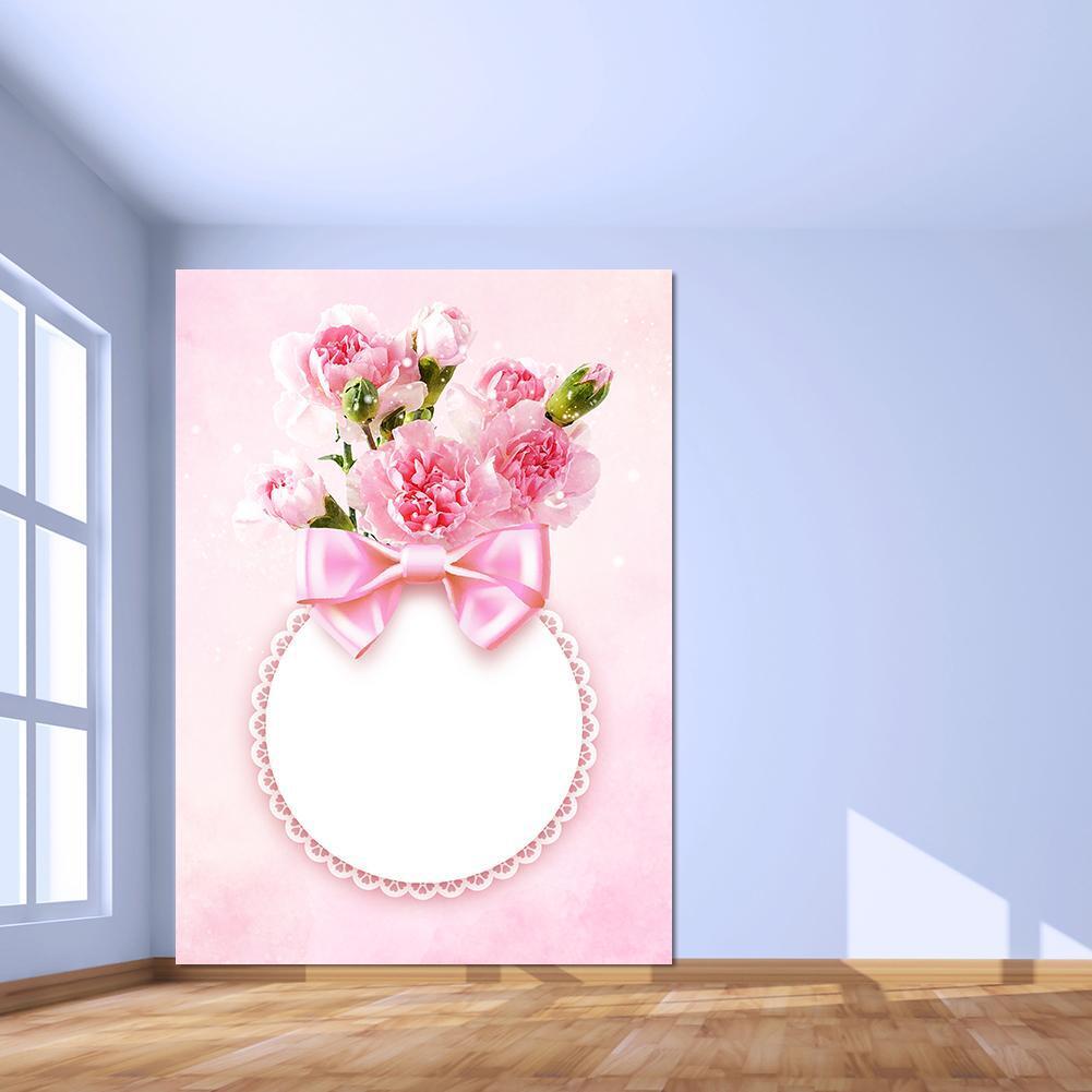 Mother Day Pink Flower Party Photography Backdrop Festival Photo Background