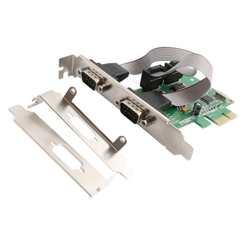 PCI-E to Dual Serial Combo Card RS232 PCI Express PCIe Adapter Card 2.5Gb/s