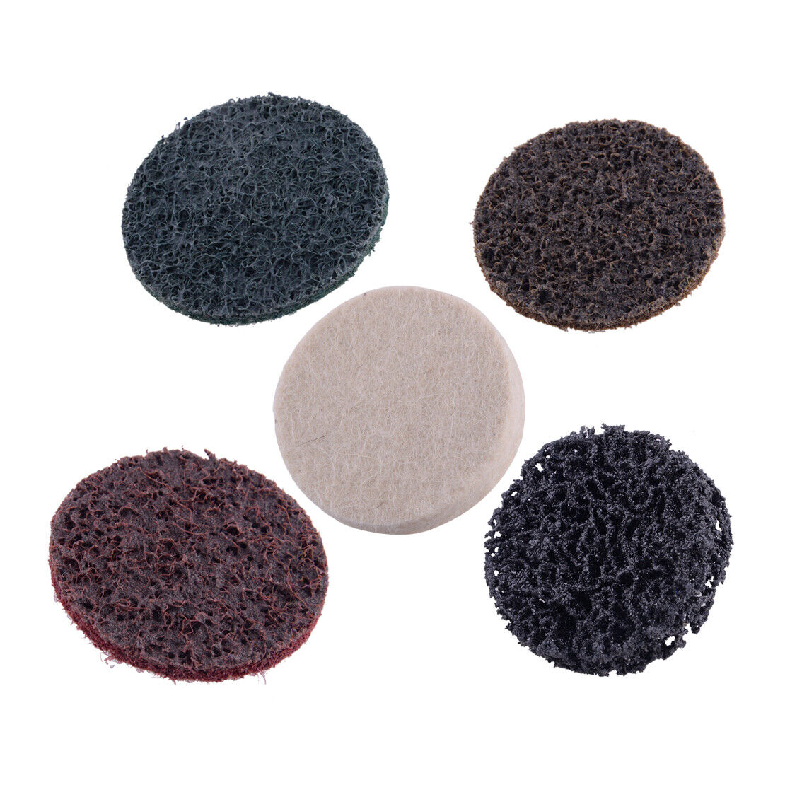60Pcs 2inch 50mm Type R Roll Lock Quick Change Discs Die Grinder Sanding Pads