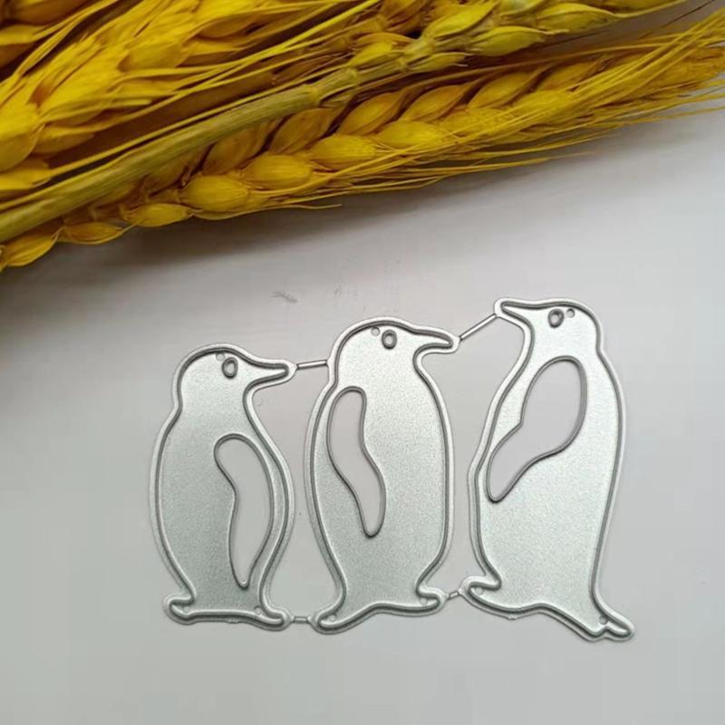 Penguins Metal Cutting Dies Stencil Scrapbooking DIY Album Stamp Paper Card