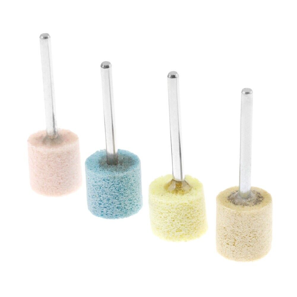 4Pc 12mm 0.47inch Head Dia Grit 150# 240# 320# 600# Nylon Polishing Head Buffing