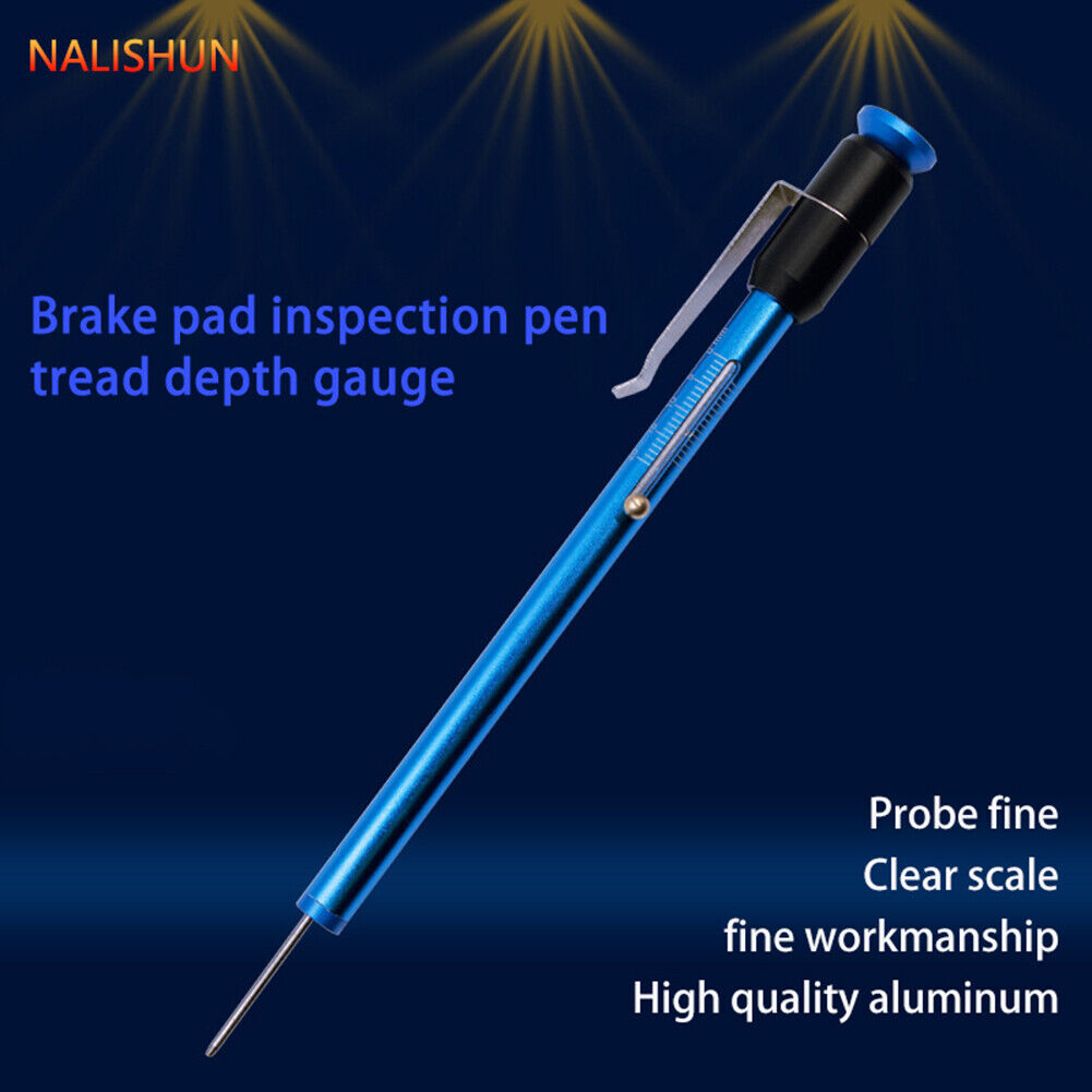 Automotive Brake Pad Tester Pen Car Brake Block Thickness Measuring Tools