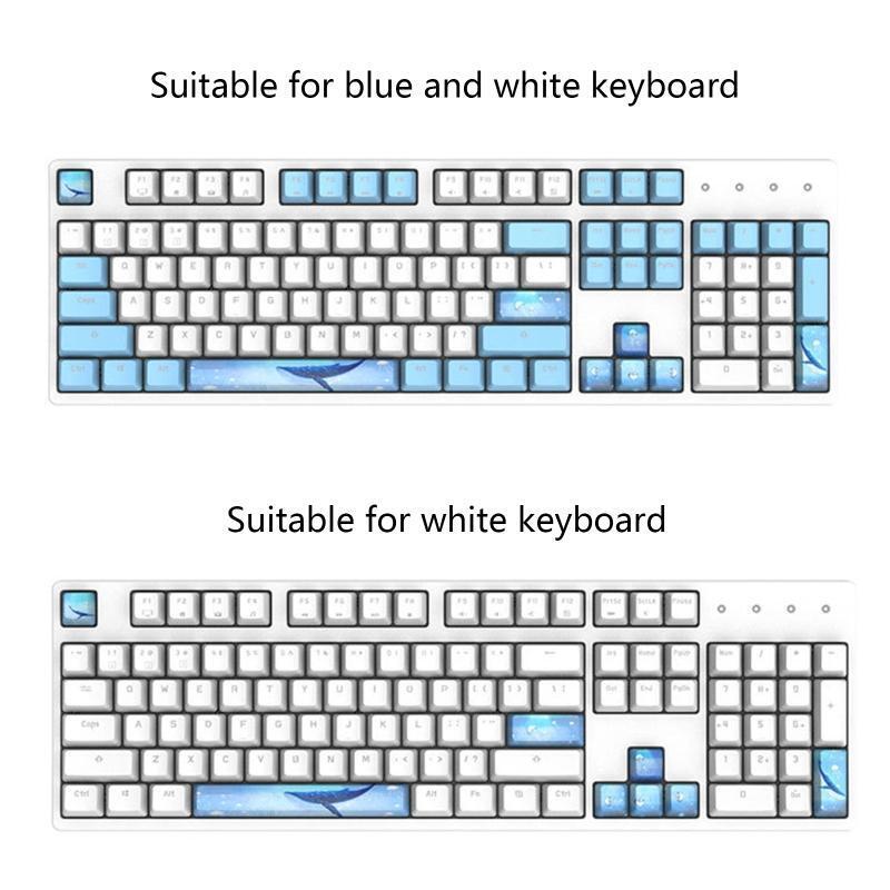 8 Keys PBT Keycap Five Sides Dye Sub OEM Profile 6.25 Space ESC Enter Directions