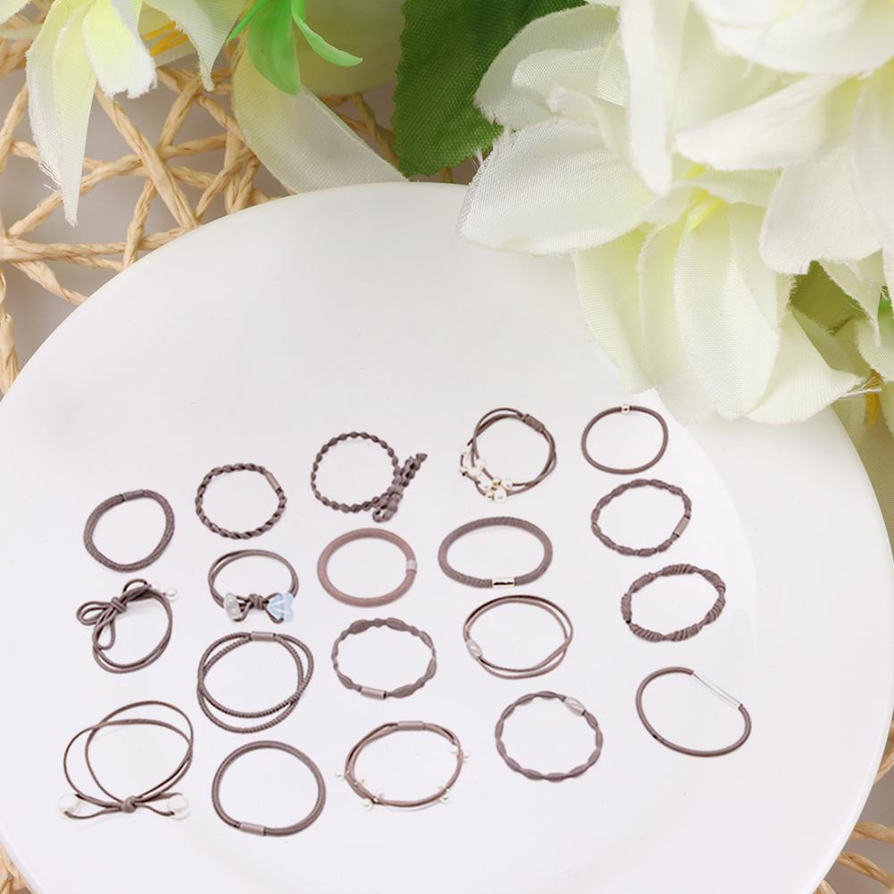 24pcs/set Korean Rubber Band Ponytail Holder Elastic Hair Rope (Style 5)