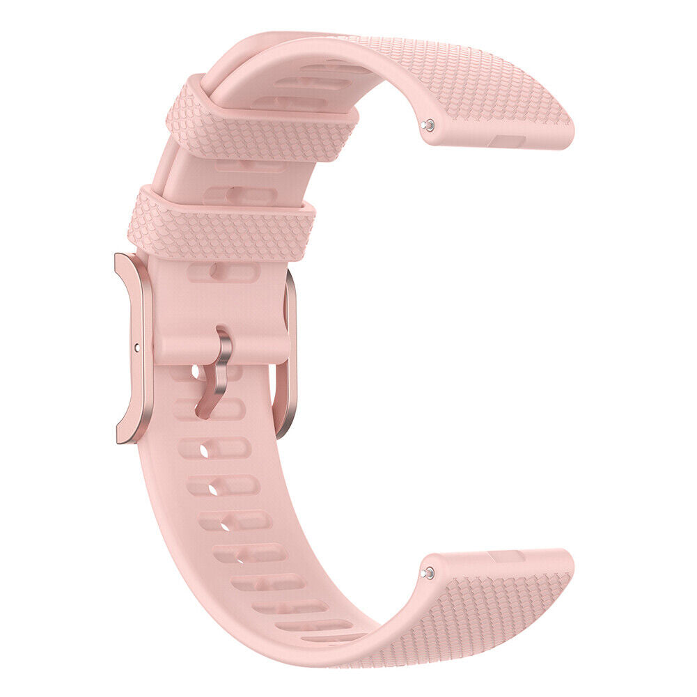 Silicone Smart Watch Strap for POLAR Ignite 20mm Replacement Band (Pink)