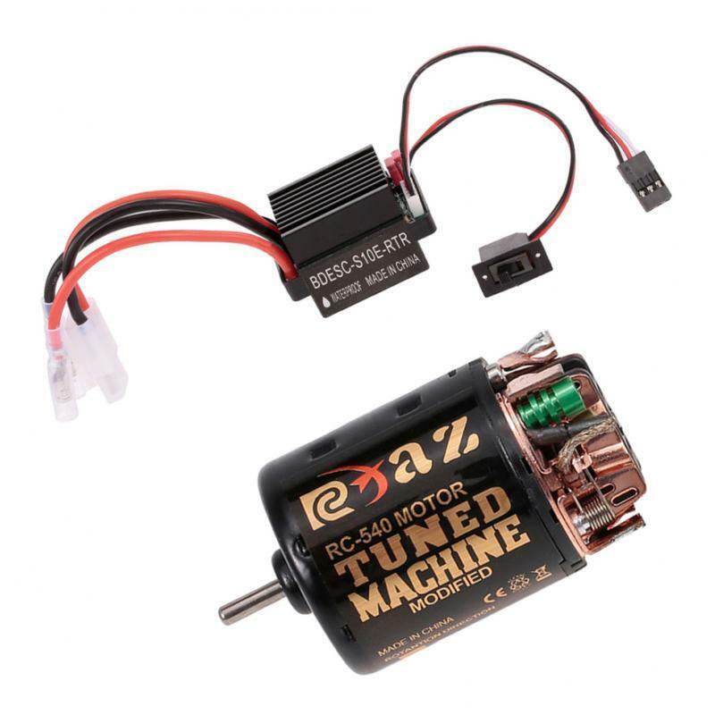 RC Car 540 Brushed Motor 35T w/ 60A ESC Combo for Axial RC Climbing Car