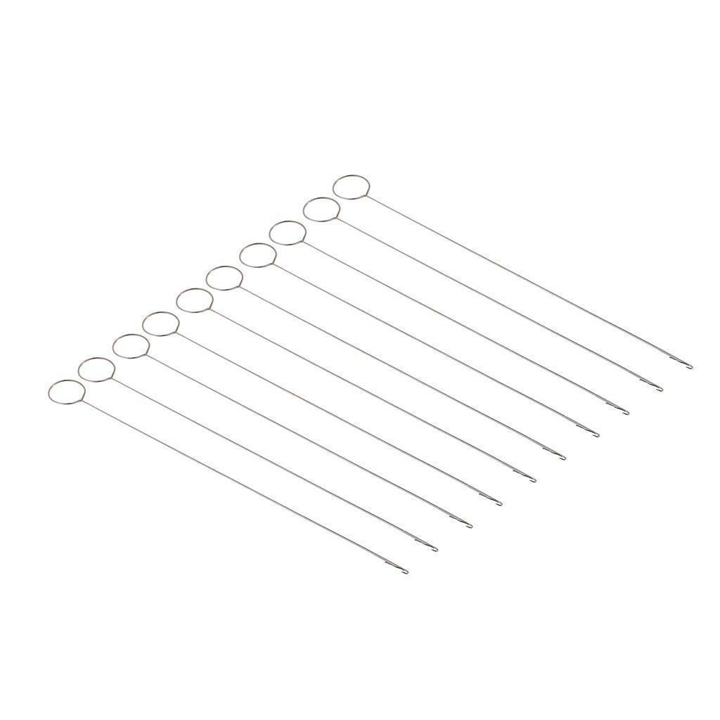10Pcs  Loop Turner Hook with Latch for Turning Fabric Tube Strap Strip