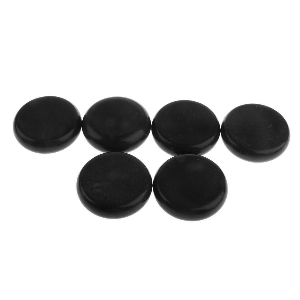 6pcs/ lot Large Hot Spa Rock Basalt Stones Massage   Natural Stone 6x6cm
