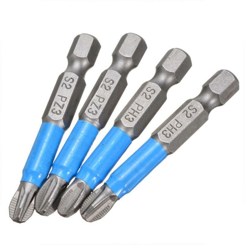 Magnetic Screwdriver Bits Set Hex Shank Screwdriver Drill Tool Accessory 6 Types